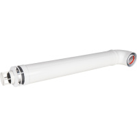 ROMMER RCA-6010-210900 Комплект дымохода СТАНДАРТ 60/100 - 900мм (Baxi (кроме ECO Nova/Classic), Ariston, Vaillant, Viessmann, Kiturami, Mizudo, Beretta, Oasis, Wolf, Haier, Tiberis, DeDietrich, Arderia ) хомут в комплекте + втулка D60 L-50