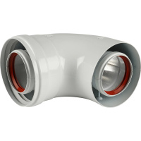 Baxi KHG (New)Отвод DN 60/100, коаксиальный 90 (для котла)
