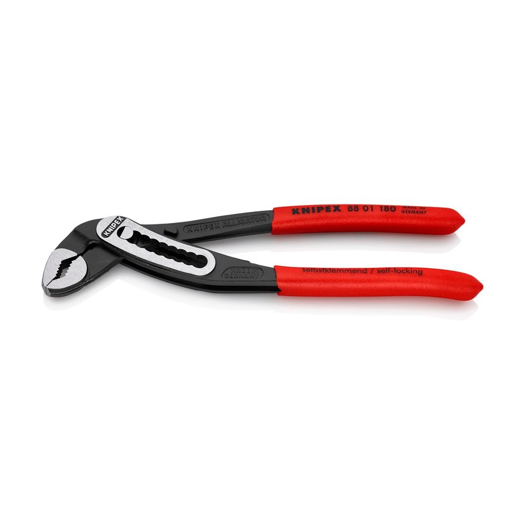 Клещи KNIPEX ALLIGATOR переставные, зев 42 мм, длин 180 мм, фосфатированные, обливные ручки, KN-8801180