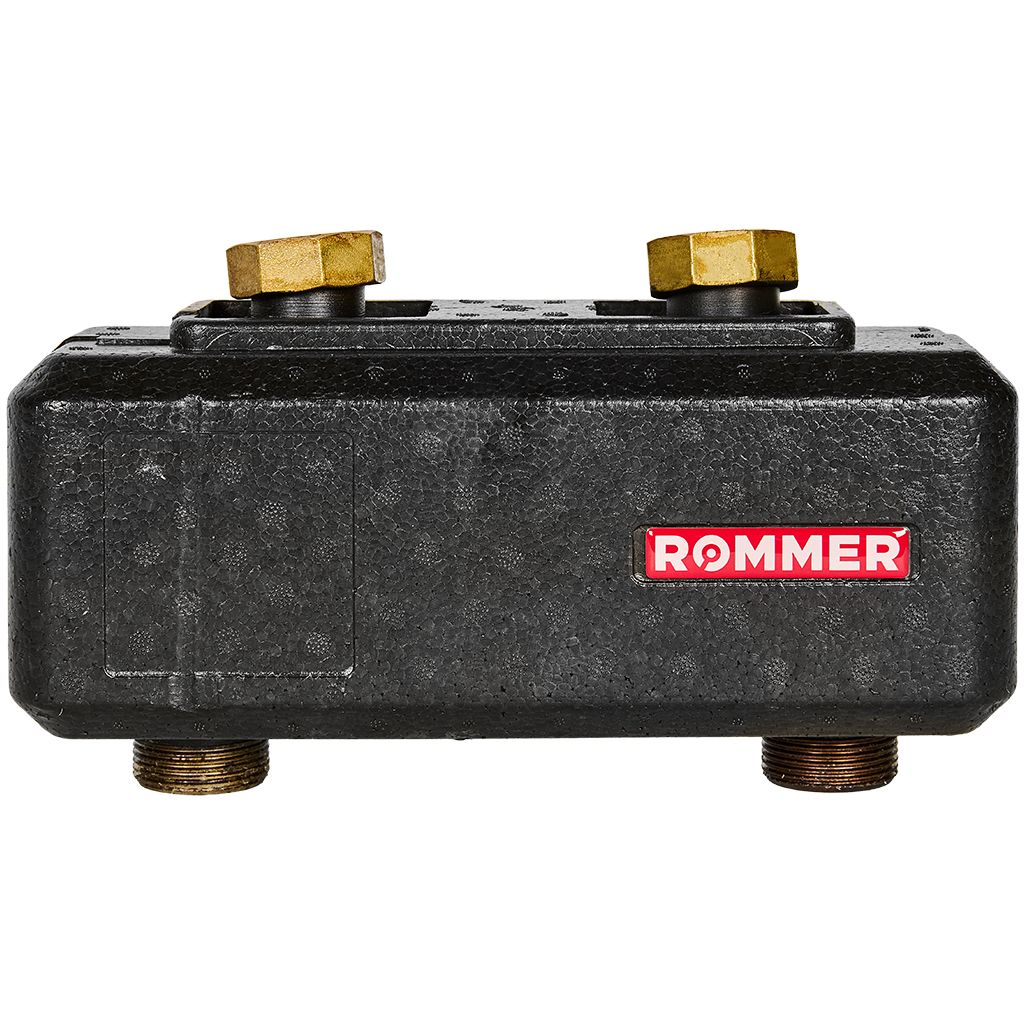 RDG-1015-004002 ROMMER Гидравлическая стрелка с накидными гайками 1 1/4 , 4,53 м3/час, в теплоизоляции, RDG-1015-004002