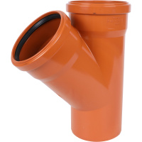 Sinikon 20300.R.B НПВХ Тройник D110 x 110 x 45° для нар. канализации