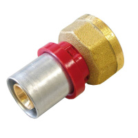 1650030 TIEMME Муфта с внутренней резьбой 16x1/2'' для металлопластиковых труб прессовой