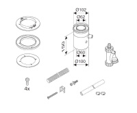 Bosch Вертикальный элемент для отвода конденсата DN60/100