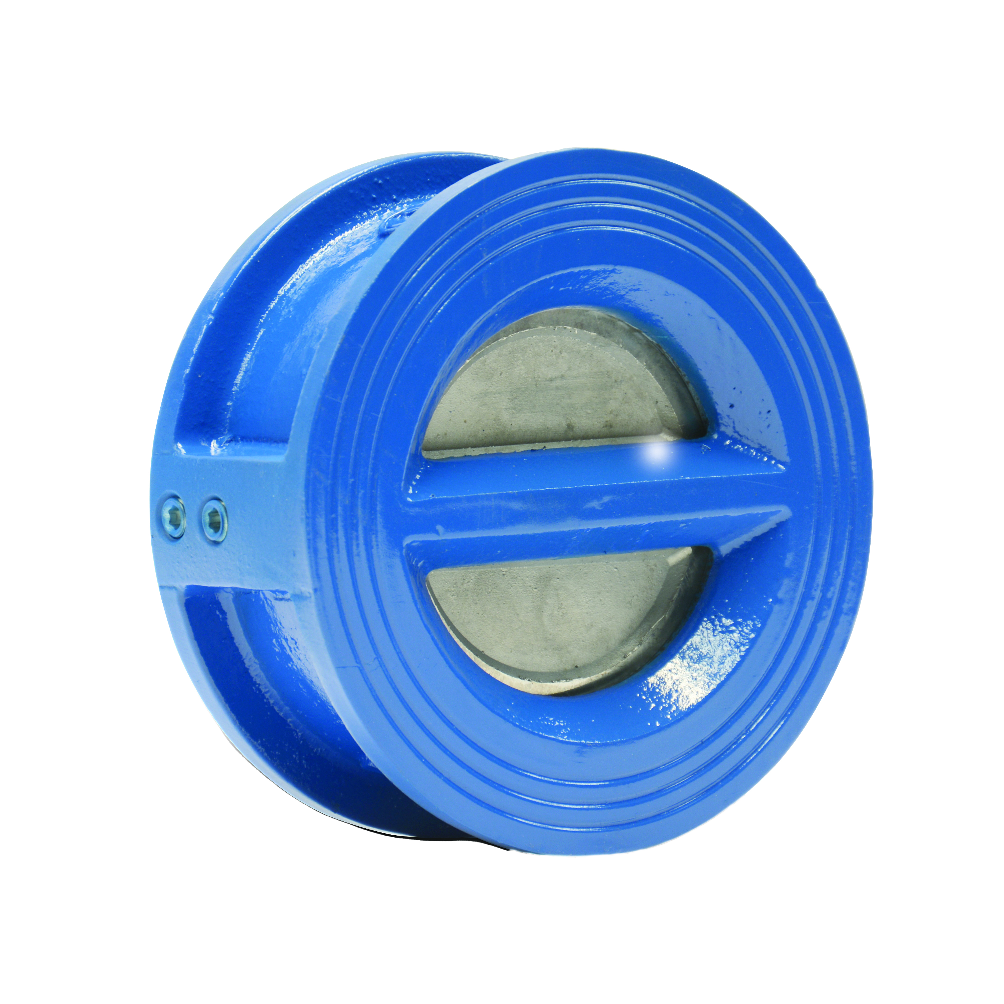Клапан обратный двухстворчатый межфланцевый FAF Valve 2350 Ду 080, Ру 16 чугунный со створкой из нерж. стали и уплотнением EPDM, 2350080