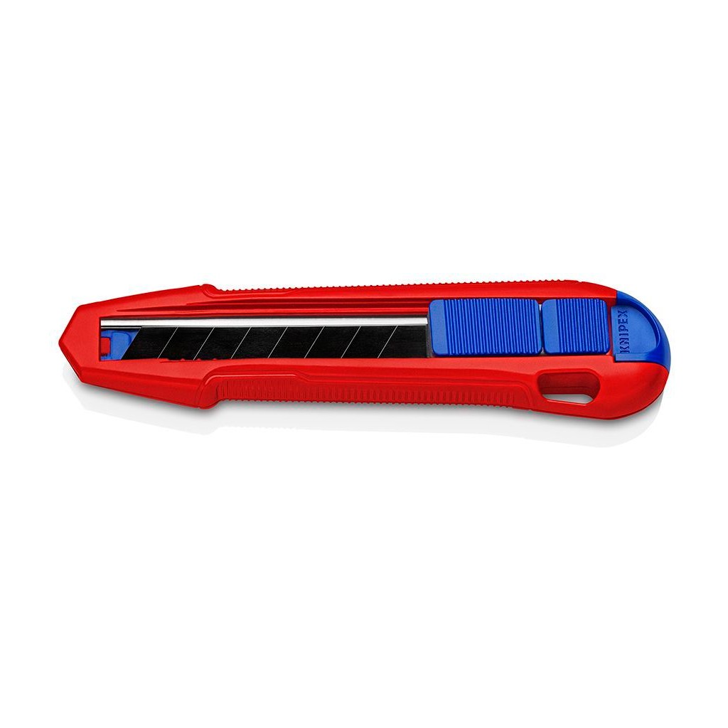 Нож KNIPEX CutiX универсальный, длина 165 мм, для стандартных отламывающихся лезвий на 18 мм, KN-9010165BK