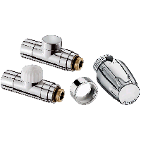 HEIMEIER Дизайн комплект хром, прямой 1/2" ВР