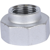 FAR Хромированный концевой переходник для коллекторов (ВР-ВР) 1" х 1/2"