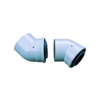 Bosch Угловое колено DN60/100 45гр 2 шт.