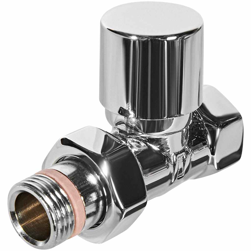 Клапан запорно-балансировочный STOUT Design хром, прямой 1/2, SVLD-0001-000015C