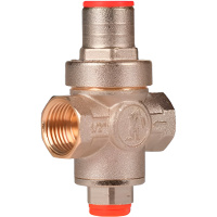 Регулятор давления поршневой латунь R153P Ду 20 Ру25 G3/4 ВР Рн=1 - 5,5бар с вых. под маном. Giacomini R153PX004