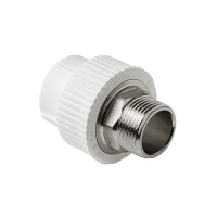 Pro Aqua PA23528 Pro Aqua d= 90-3 PP-R Муфта комбинированная под ключ НР Белая