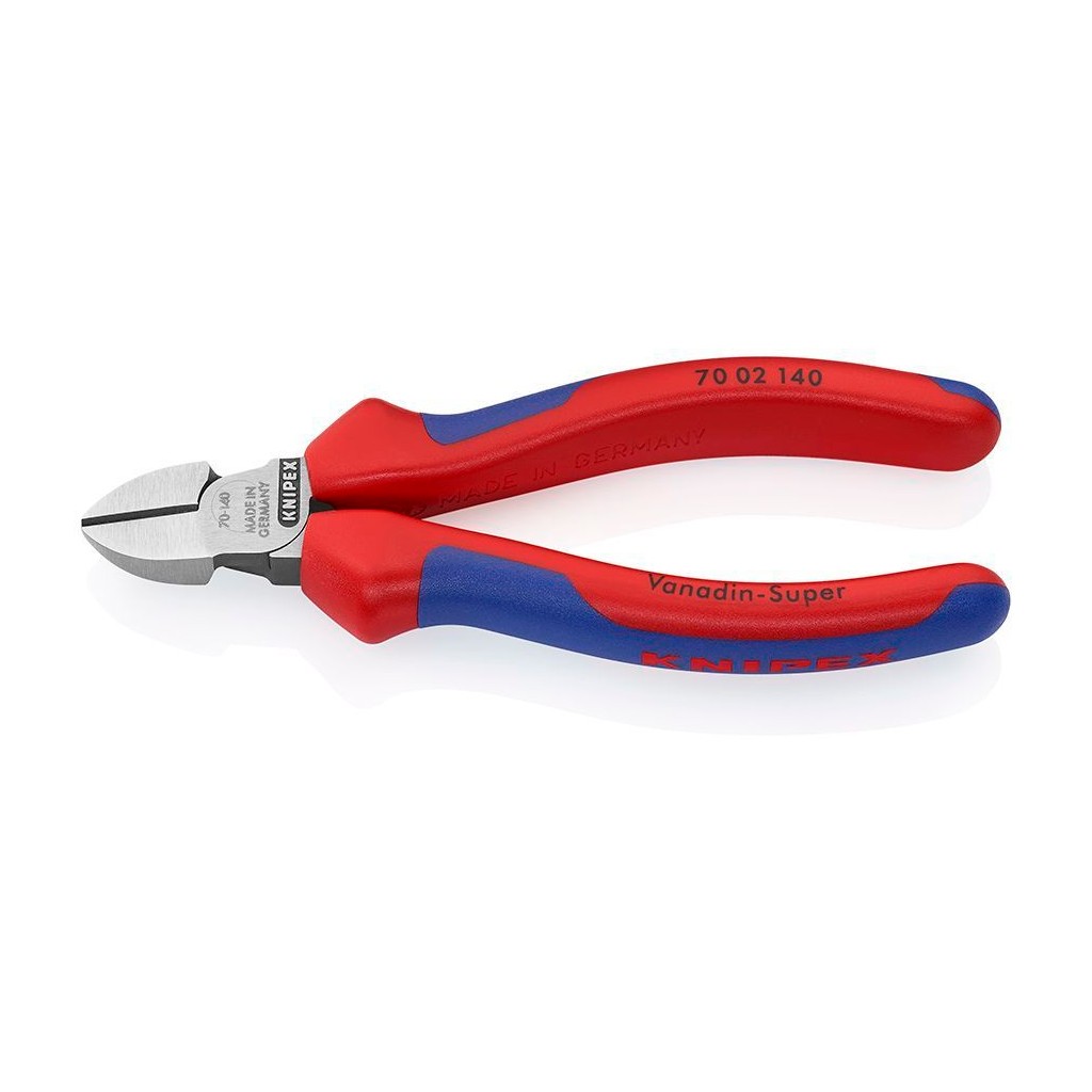 Бокорезы KNIPEX, 140 мм, фосфатированные, 2-комп ручки, KN-7002140