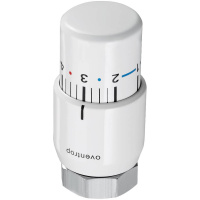 OVENTROP Термостат "Uni SH" 7-28 C, 0 * 1-5, жидкостный чувствительный элемент, белый