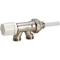 LUXOR MT 2582 1/2" 4х-ходовой термостатический клапан для однотрубных систем M24x19, с маховичком ручного управления VT 2600