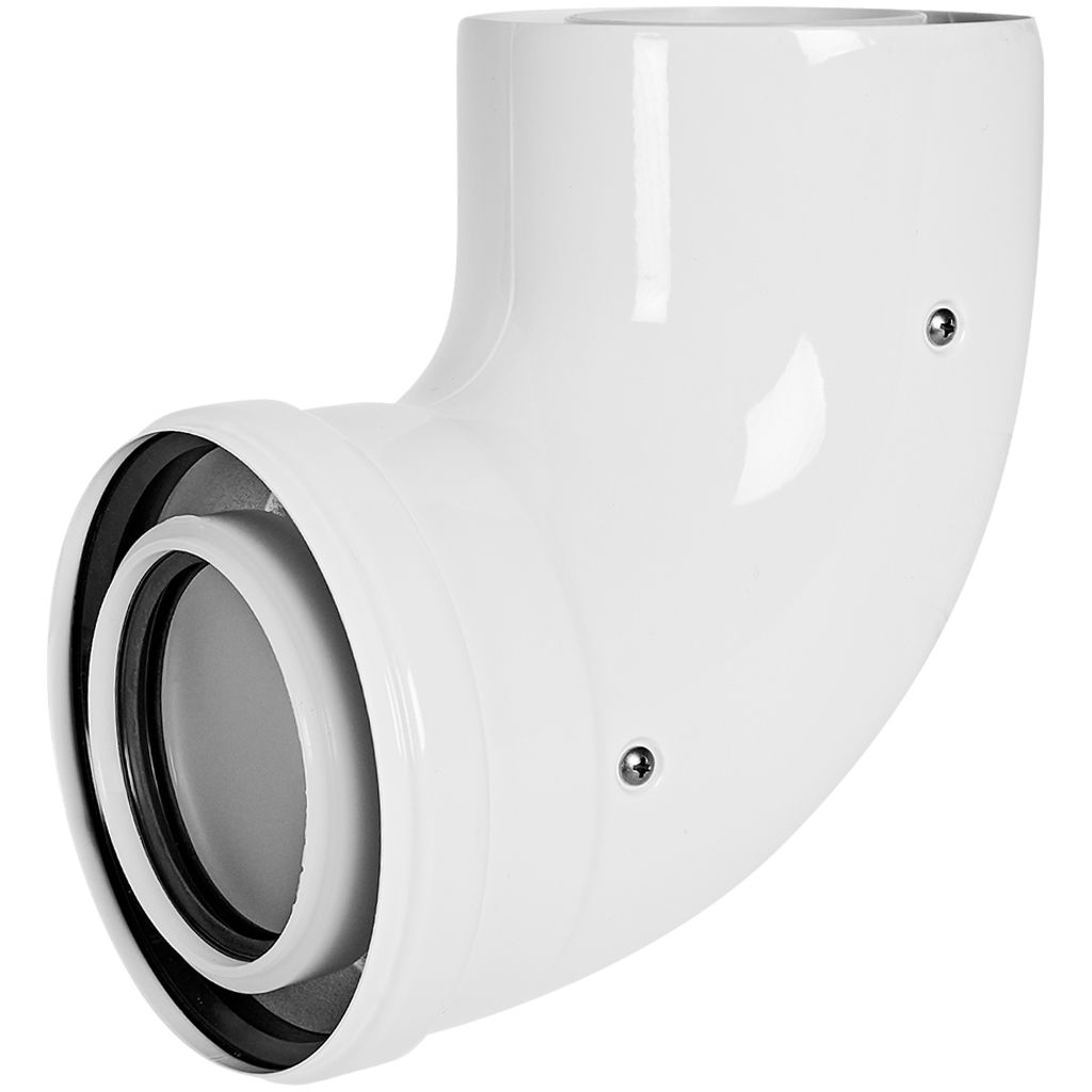 STOUT SCR-8012-000090 STOUT Отвод 90° конденсац. коакс. D80(п-м)/125(п-м), SCR-8012-000090