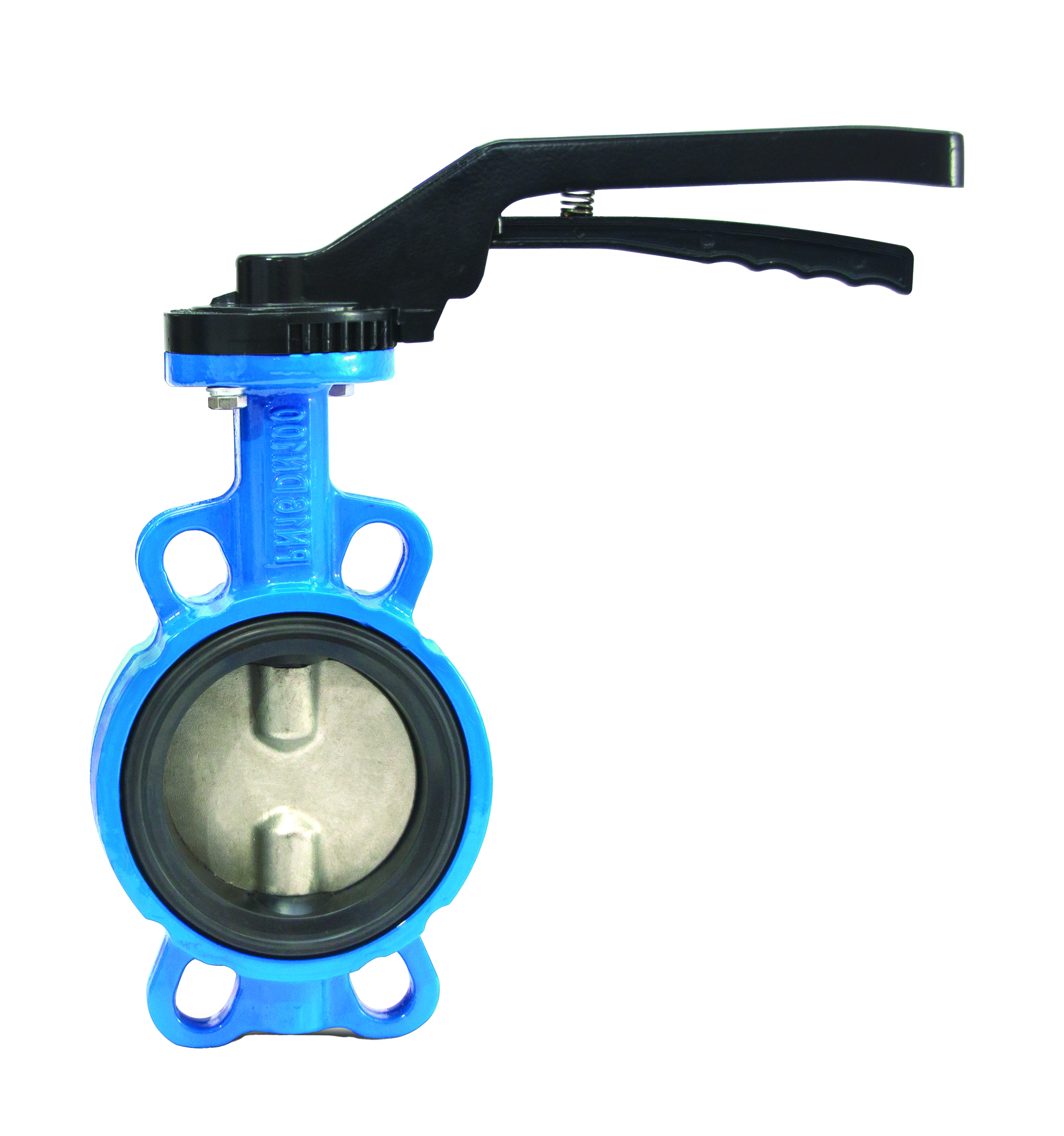 Затвор дисковый поворотный FAF Valve 3550 DN 050 PN 16 межфланцевый из чугуна EPDM с рукояткой, 3550050