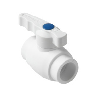 Pro Aqua PA40508 Pro Aqua d= 20 PP-R Шаровой кран полнопроходной Prime Белый
