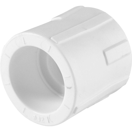Политэк 32х3/4" Муфта комбинированная наруж. резьба для полипропиленовых труб под сварку (цвет белый)
