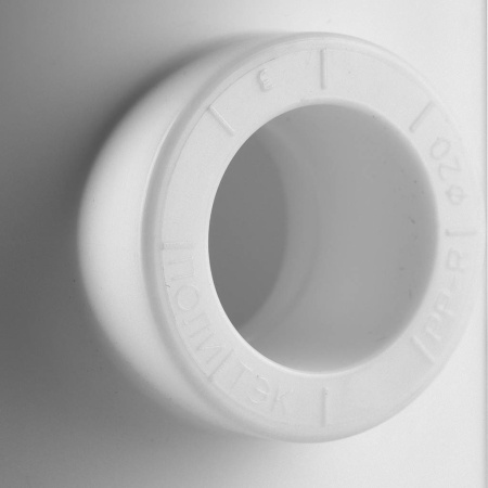 Политэк 63х20х63 Тройник переходной для полипропиленовых труб под сварку (цвет белый)