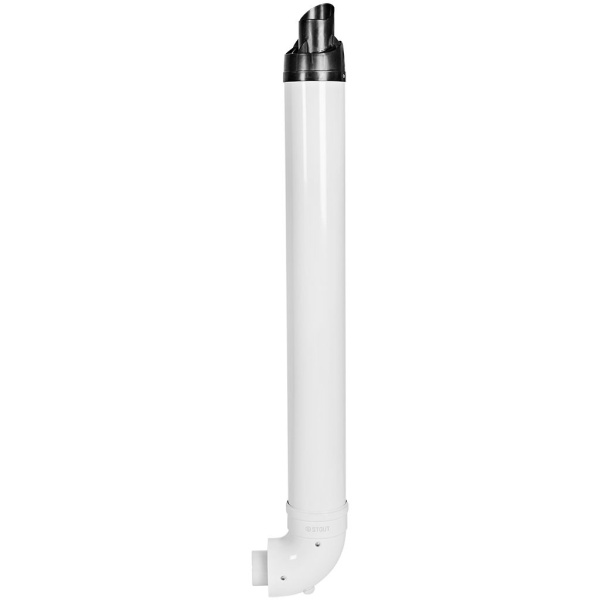 STOUT SCR-8610-251000 STOUT Комплект дымохода УНИВЕРСАЛЬНЫЙ конденсац. коакс. D60/100, L1000 (хомут, фланец, втулка, рабочая длина 680 мм), SCR-8610-251000