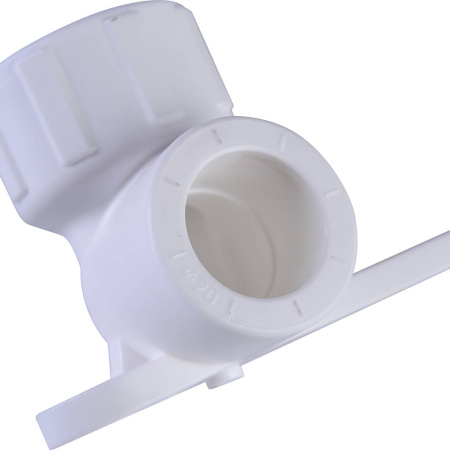 Политэк 20х1/2" Настенный комплект с внутренней резьбой для смесителя для полипропиленовых труб под сварку (цвет белый)