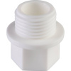 Политэк d=20 Заглушка с резьбой 1/2" для полипропиленовых труб под сварку (цвет белый)