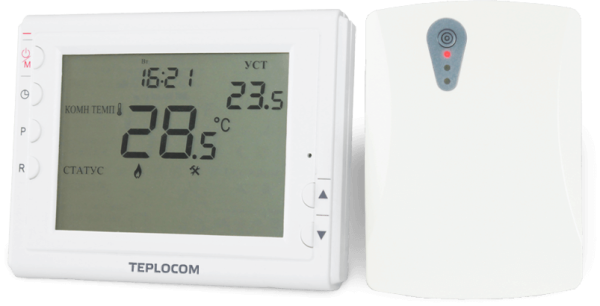 Термостат комнатный беспроводной Teplocom TS-PROG-2AA/3A-RF
