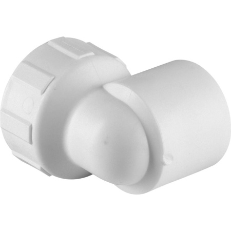 Политэк 32x1" Угольник с внутренней резьбой для полипропиленовых труб под сварку (цвет белый)