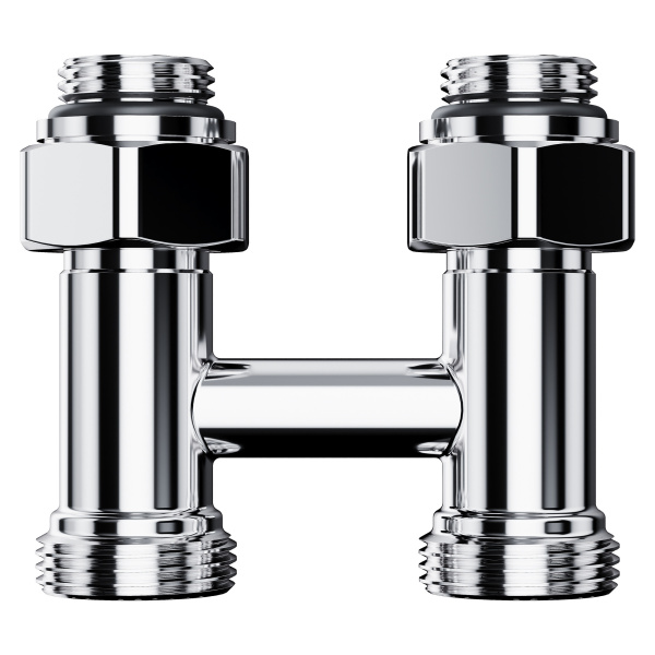 Узел нижнего подключения Royal Thermo Design прямой 1/2"х3/4"EK (хром)