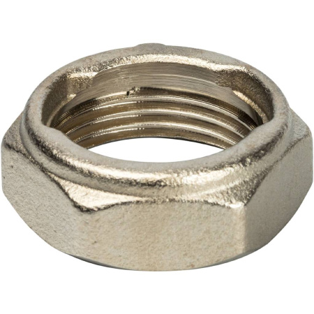 STOUT Разъемное соединение с плоским уплотнением и обратным клапаном, никелированное 1"