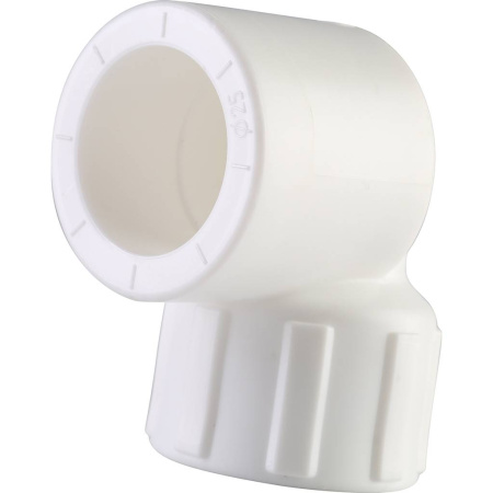 Политэк 25x1/2" Угольник с внутренней резьбой для полипропиленовых труб под сварку (цвет белый)