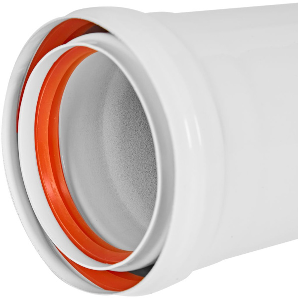 STOUT SCR-0080-820500 STOUT Удлинитель дымохода утепленный традиц. D80(п-м), L500 (газоход до 185 градусов), SCR-0080-820500