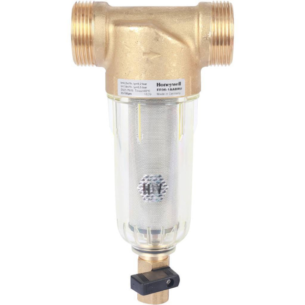 Honeywell (Resideo Braukmann) FF06-1"AA на холодную воду, 100 мкм, 1"