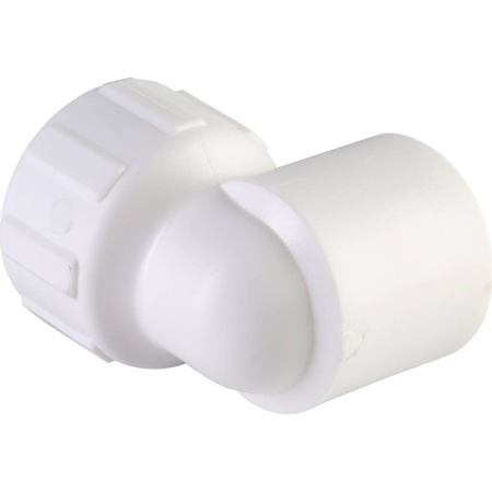 Политэк 25x3/4" Угольник с внутренней резьбой для полипропиленовых труб под сварку (цвет белый)