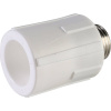 Политэк 25х1/2" Муфта комбинированная наруж. резьба для полипропиленовых труб под сварку (цвет белый)