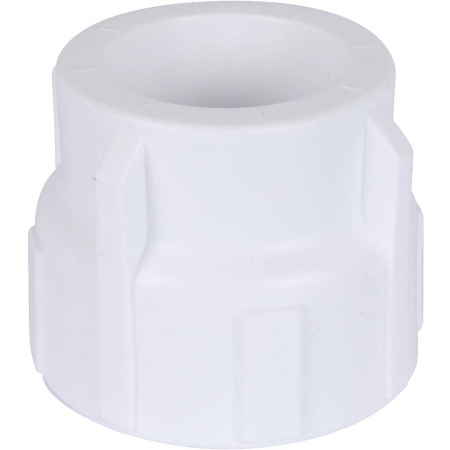 Политэк 32х1" Муфта комбинированная внутр. резьба для полипропиленовых труб под сварку (цвет белый)