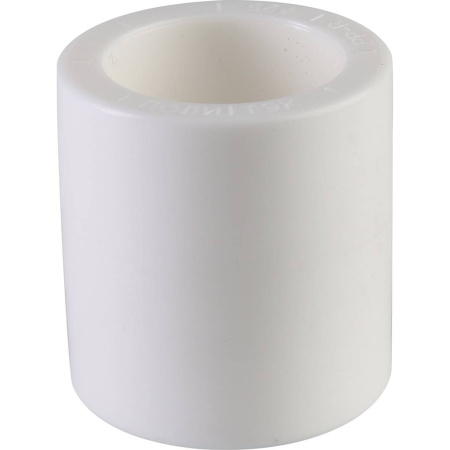 Политэк d=25 Муфта для полипропиленовых труб под сварку (цвет белый)