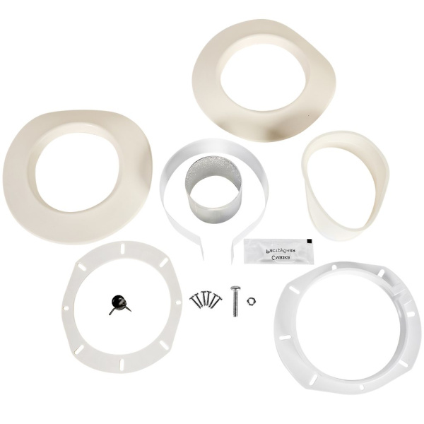 STOUT SCR-6010-250300 STOUT Адаптер подключения УНИВЕРСАЛЬНЫЙ c конденсатоотв. вертик. традиц. коакс. D60(м-м)/100(п-м) (хомут,фланец,втулка,адаптер) кроме Immergas,Navien D75/100, SCR-6010-250300