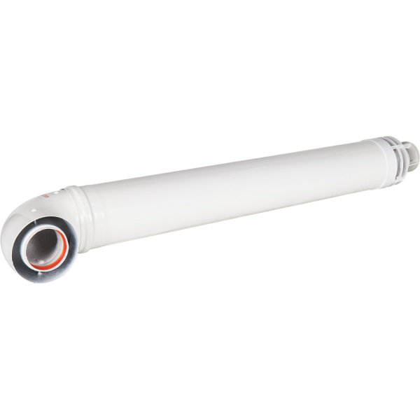 ROMMER RCA-6010-210900 Комплект дымохода СТАНДАРТ 60/100 - 900мм (Baxi (кроме ECO Nova/Classic), Ariston, Vaillant, Viessmann, Kiturami, Mizudo, Beretta, Oasis, Wolf, Haier, Tiberis, DeDietrich, Arderia ) хомут в комплекте + втулка D60 L-50