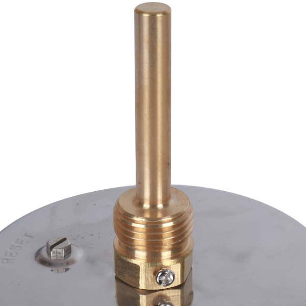 РОСМА БТ-51.211(0-120С)G1/2.64.1,5 ТЕРМОМЕТР биметалл. 100 мм, ТИП - БТ-51 корпус - хромированная сталь, шток осевой 64х6мм - нерж.сталь, 0-120C, c гильзой (латунь) G1/2, кл. 1,5