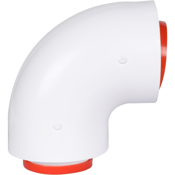 ROMMER RCA-6010-210190 Начальный участок 90 гр. 60/100 (Baxi (кроме ECO Nova/Classic), Ariston, Vaillant, Viessmann, Kiturami, Mizudo, Beretta, Oasis, Wolf, Haier, Tiberis, DeDietrich, Arderia ) хомут в комплекте + втулка D60 L-50