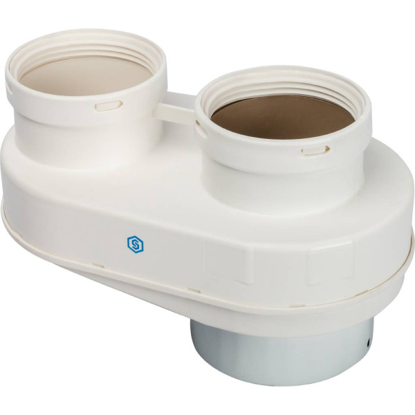 STOUT SCR-8610-600500 STOUT Удлинитель дымохода конденсац. коакс. D60(п-м)/100(п-м), L500, ЧЕРНЫЙ, SCR-8610-600500