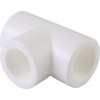 Политэк d=20 Тройник для полипропиленовых труб под сварку (цвет белый)