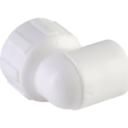 Политэк 20x3/4" Угольник с внутренней резьбой для полипропиленовых труб под сварку (цвет белый)