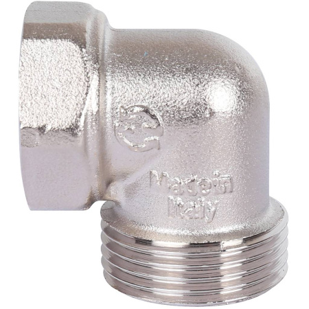 STOUT Разъемное угловое соединение "американка" ВН, никелированное 1/2"