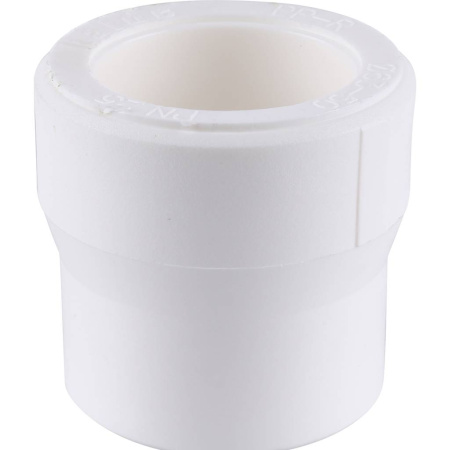 Kalde 63x50 Муфта переходная для полипропиленовых труб под сварку (цвет белый)