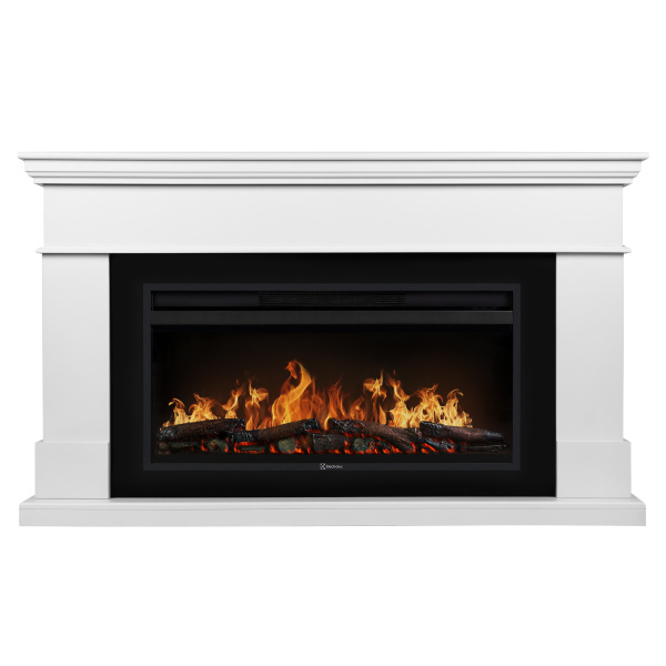 Каминокомплект: Очаг Electrolux EFP/P-3620LS, портал California 42/40/36, белый