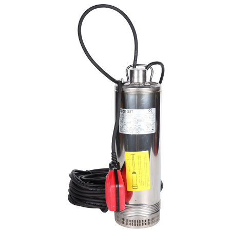 STOUT SPW-0001-200600 насос колодезный с поплавком, кабель 20 м, 230V, Q=90 л/мин, H=32м