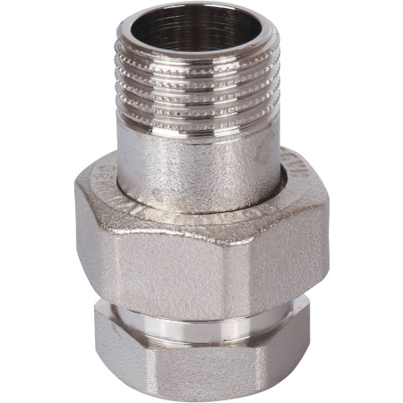 STOUT Разъемное соединение "американка" ВН, никелированное, уплотнение под гайкой по плоскости, 1/2?