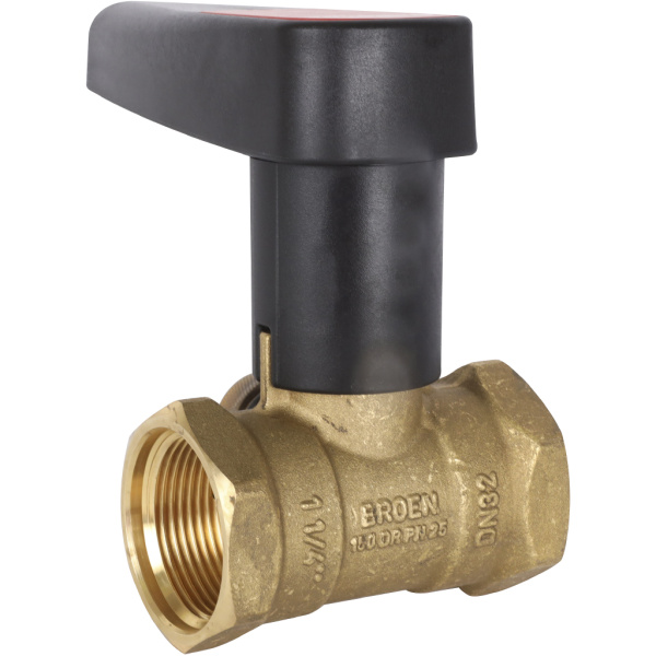 БРОЕН БРОЕН Basic Клапан ручной запорный с дренажем резьбовой DN 032 PN 25 Kvs=15,5 м3/ч,артикул 46490000-001003 [46490000-001003]